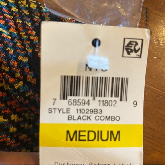 Bar III Black and Multi Colored Dress Size Medium NWT - Picture 14 of 15